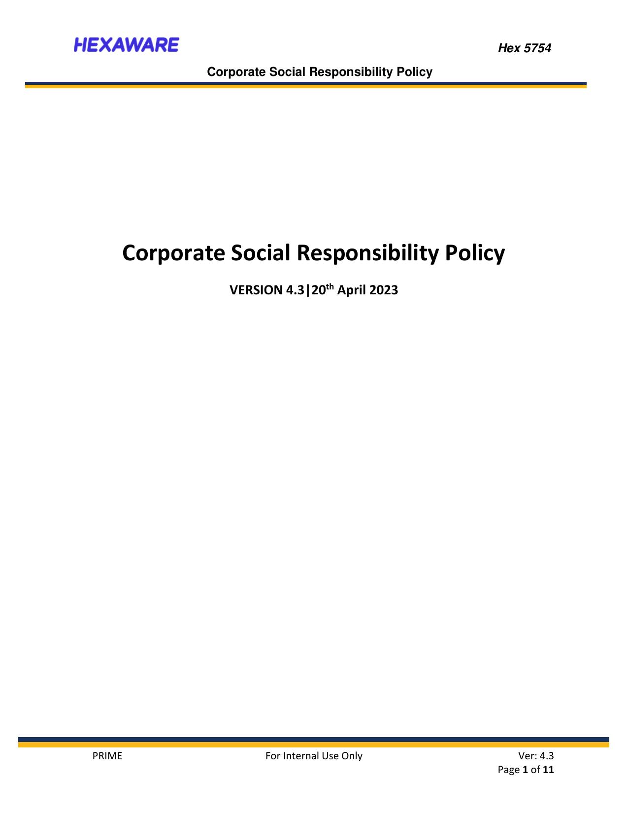 2024 Corporate social responsibility Report